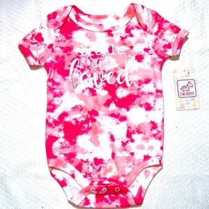 Baby Pink Tye Dry Onesie